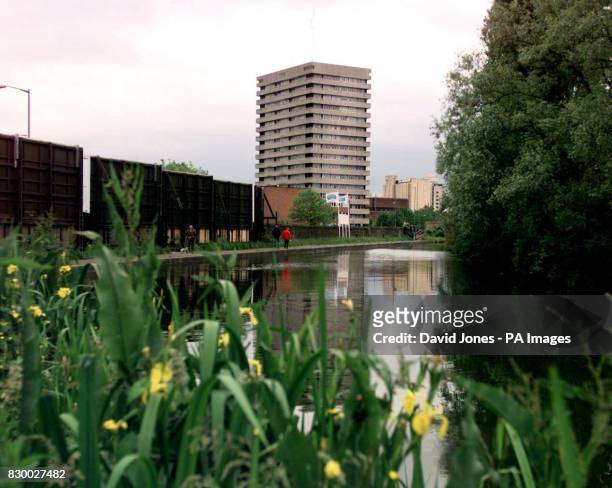 The canal near Foleshill Road, Coventry where a 17-year-old boy was dumped with his throat slit from ear to ear after being systematically tortured...