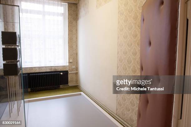 Interrogation Cell of the former prison of the East German, communist-era secret police, or Stasi, at Hohenschoenhausen on August 11, 2017 in Berlin,...