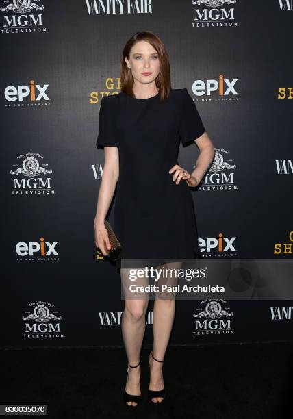 Actress Lucy Walters attends the premiere of EPIX original series "Get Shorty" at Pacfic Design Center on August 10, 2017 in West Hollywood,...