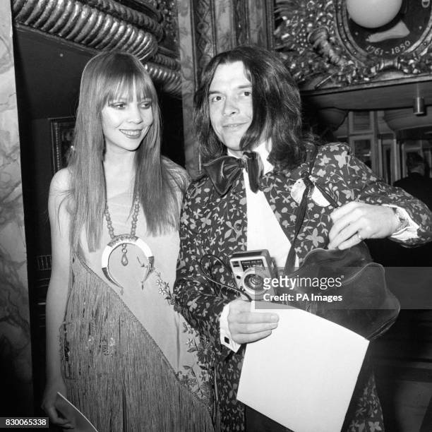 David Bailey with model Penelope Tree at Madame Tussauds in Baker Street, London to celebrate the 200th anniversary of the opening of the famed...