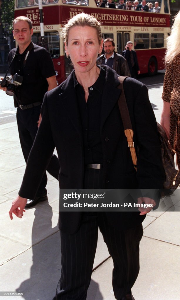 Jc Samuelson Jacqumin Samuelson arriving at London's High Court this afternoon ...