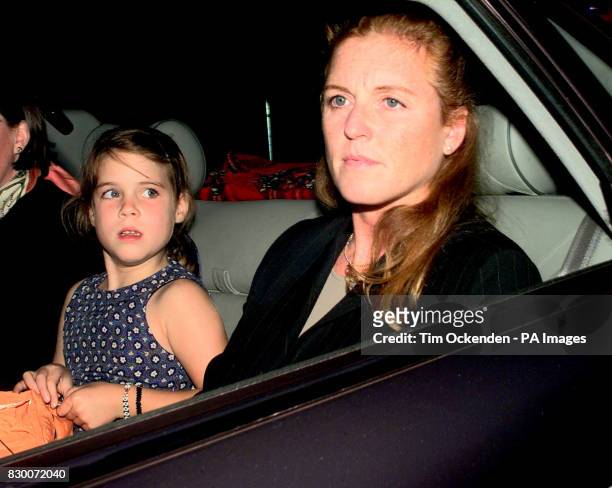 The Duchess of York arrives back at her home in Sunninghill, Berkshire today with her daughter Eugenie. Later this evening the Duchess will begin a...