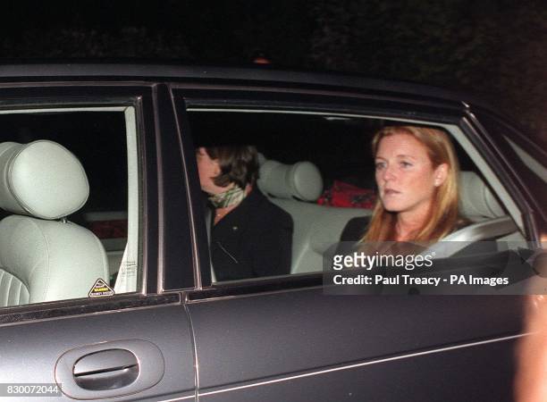 The Duchess of York leaves her home in Sunninghill, Berkshire this evening en route to Gatwick Airport to begin a lonely 8,000 mile pilgrimage to...
