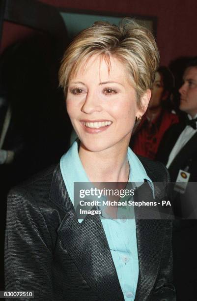 Library Photo dated 15.5.97 : Julia Carling arriving at London's Odeon Leicester Square for the premiere of Michael Jackson's Ghost's film. Former...