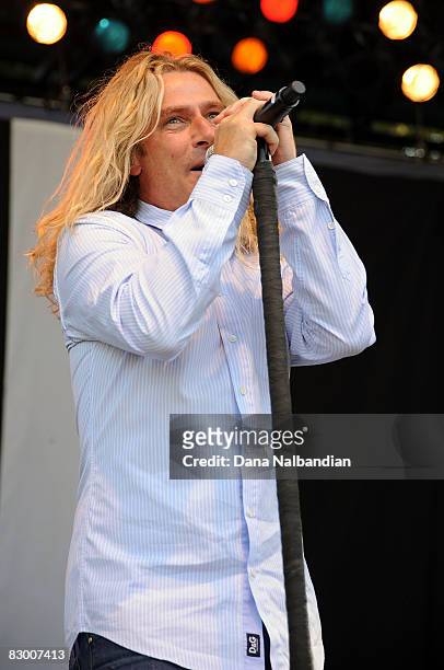 Ed Roland of Collective Soul performs in concer at the Marymoor Amphitheater on July 9, 2008 in Redmond, Washington.