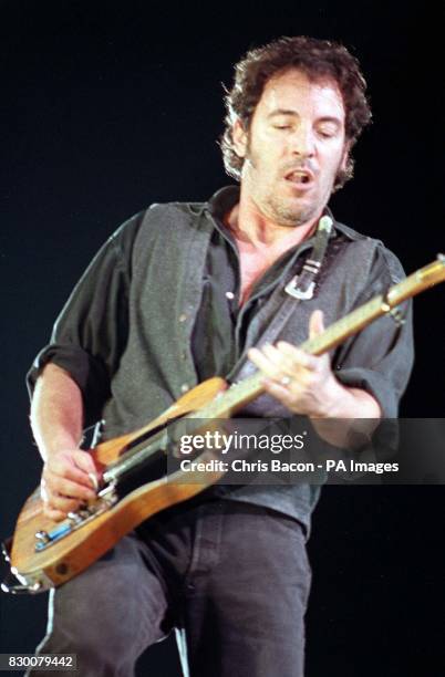 Library filer dated of rock star Bruce Springsteen who launched a legal action at London's High Court Tuesday October 6, 1998 against a British...