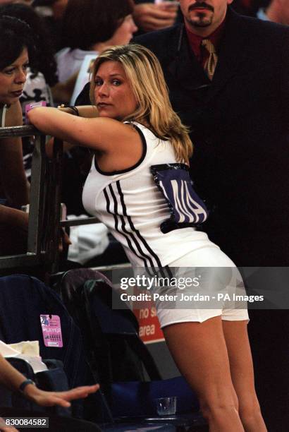 FORMER PAGE 3 GIRL SAMANTHA FOX AT THE 1998 CELEBRITY NETBALL SEVENS IN AID OF BREAKTHROUGH BREAST CANCER'S WICKED WOMEN CAMPAIGN, AT CRYSTAL PALACE...