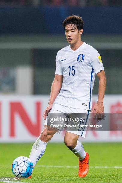 Hong Jeongho of Korea Republic in action during their 2018 FIFA World Cup Russia Final Qualification Round Group A match between China PR and Korea...