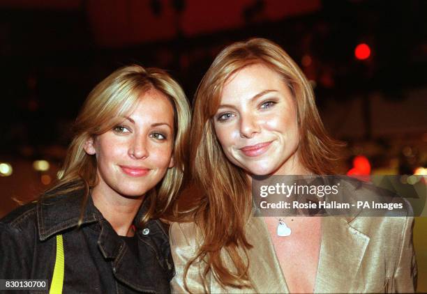 Singer Natalie Appleton, of girl group All Saints, and actress Samantha Janus attend the premiere of the Walt Disney film 'A Bug's Life', at the...