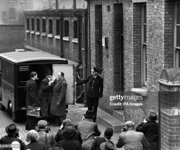 John Christie, who was charged with three murders in the Rillington Place case.