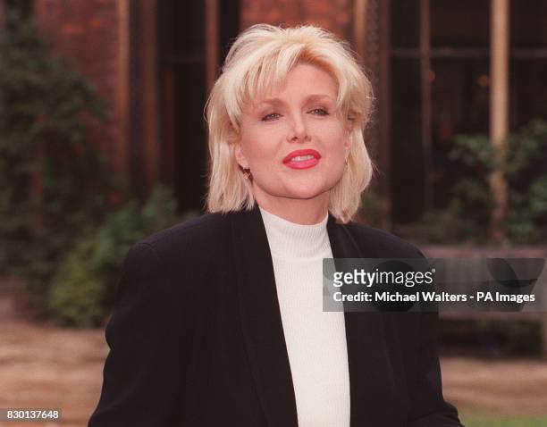 Gennifer Flowers, who had an infamous liaison with US President Bill Clinton, outside Oxford University, where she will warn female students against...