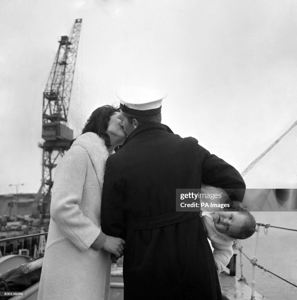 Military - HMS Whitby Returns to Portsmouth