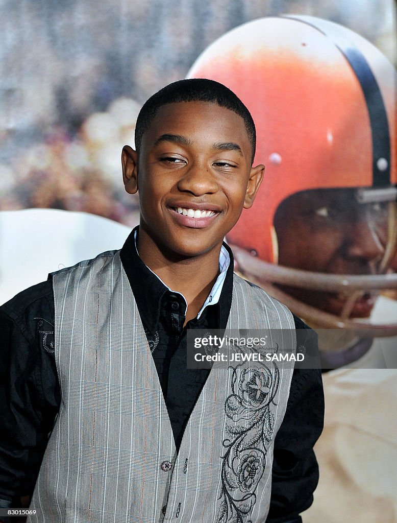Justin Martin Racing Cast member Justin Martin arrives for the premiere of