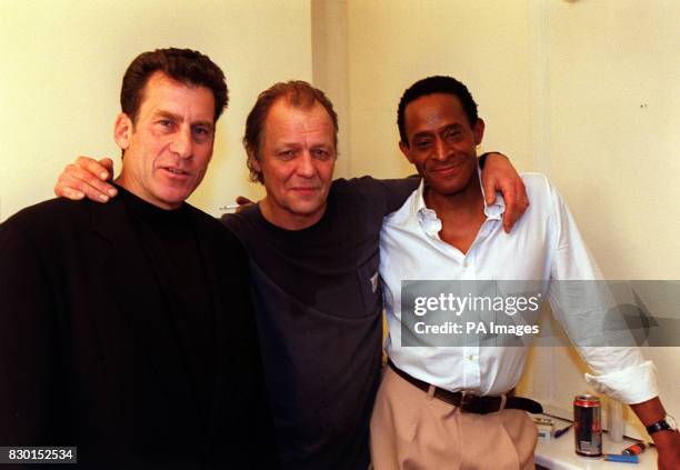 Stars of the hit 70's TV show Starsky and Hutch Paul Michael Glaser , David Soul and Antonio Fargas at the opening of "Alive In The Fridge - The Dead...