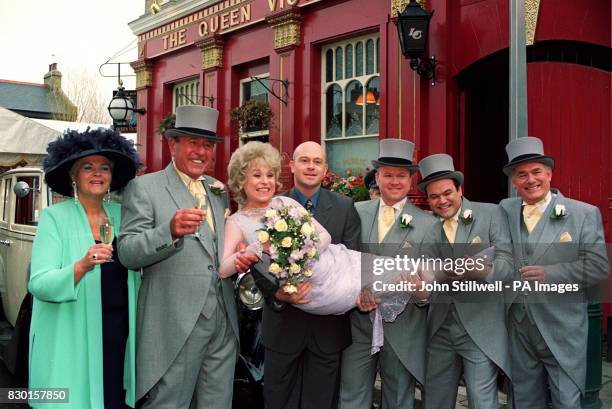 EastEnders wedding/Queen Vic, News Photo
