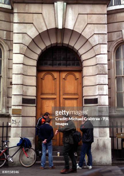 Great Marlborough Street Magistrates Court, in Soho, London. Most of the Members of the band the Rolling Stones appeared before a judge at this...