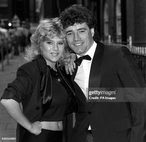 Former England football captain Kevin Keegan and Cockney Page Three girl Samantha Fox get their heads together in London to scoop the 'Head of the...