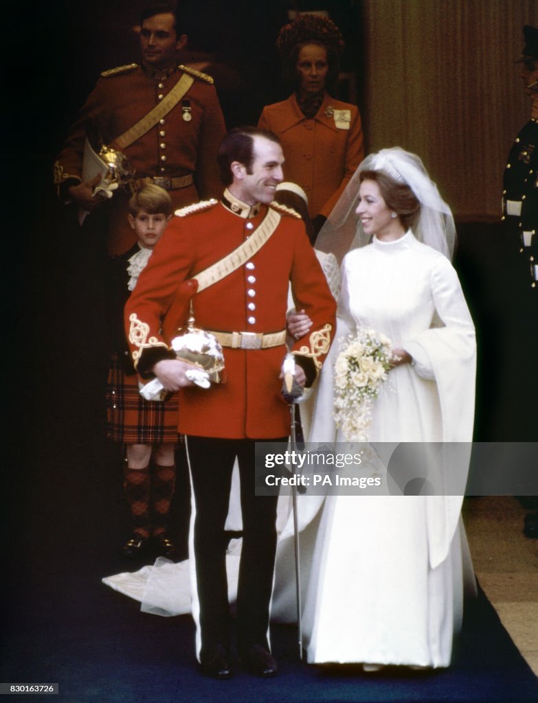 Royalty - Princess Anne and Captain Mark Phillips Wedding - London