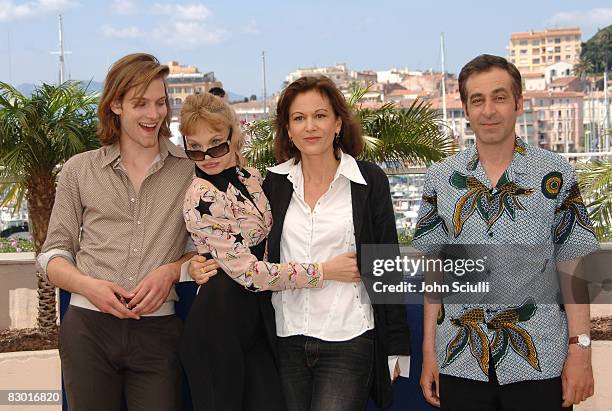Andy Gillet, Arielle Dombasle, Anne Fontaine, writer and Jean-Chretien Sibertin-Blanc