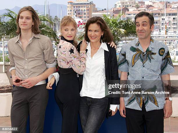 Andy Gillet, Arielle Dombasle, Anne Fontaine and Jean-Chretien Sibertin-Blanc