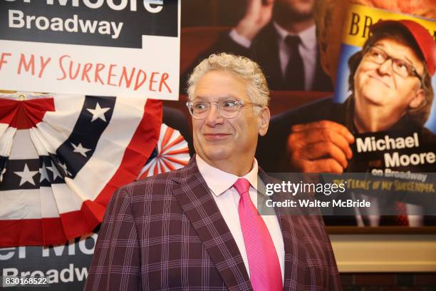 Harvey Fierstein attends the Broadway Opening Night Performance for 'Michael Moore on Broadway' at the Belasco Theatre on August 10, 2017 in New York...