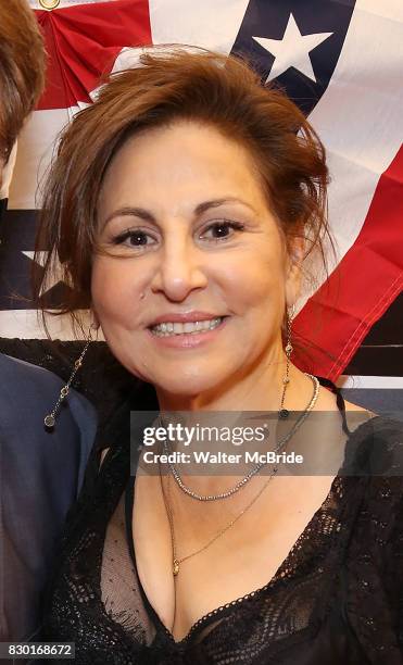 Kathy Najimy attends the Broadway Opening Night Performance for 'Michael Moore on Broadway' at the Belasco Theatre on August 10, 2017 in New York...
