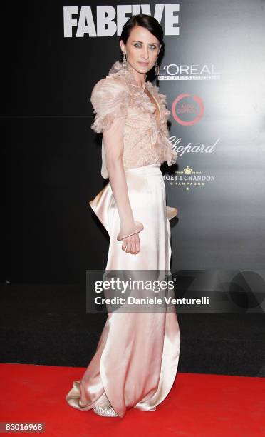 Alessandra Facchinetti, Valentino creative director, attends the FABFIVE Vanity Fair Party at Milan Fashion Week Womenswear Spring/Summer 2009 held...
