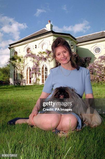 Julia Clark at her home Wellow Park, near Romsey, Hampshire. Julia, accused of holding her multi-millionaire husband a prisoner in his own home, said...