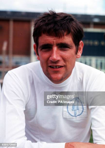 Footballer Norman Hunter of Leeds United, 1969.