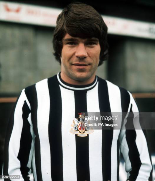 Footballer Malcolm Macdonald of Newcastle United, 1974.
