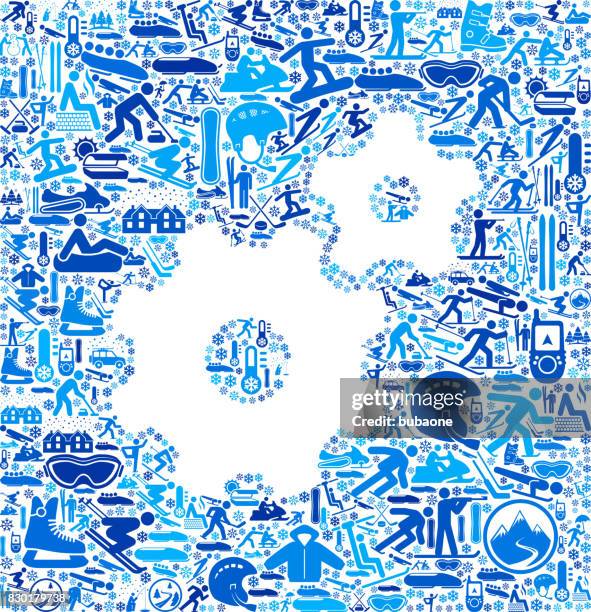 gears winter sport fun vector graphic - ice machine stock illustrations
