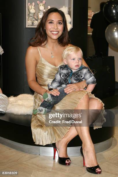 Myleene Klass at the launch of her range of baby clothes for Mothercare called 'Baby K' on September 26, 2008 in London, England.