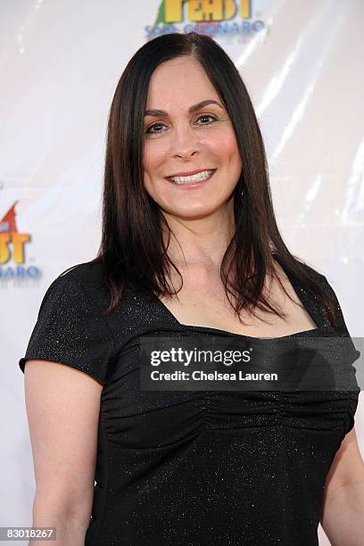 Roberta Pacino arrives at the 7th annual precious cheese Italian feast of San Gennaro on September 25, 2008 in Hollywood, California.