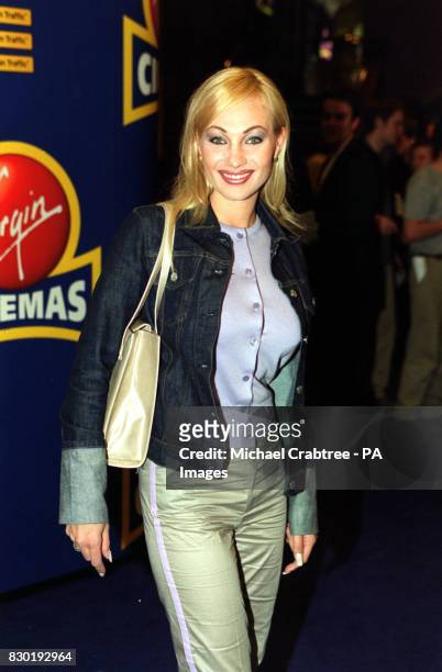 Swedish singer Charlotte Nilsson arrives at the Virgin Cinema in Haymarket, London, for the premiere of the film 'Human Traffic'. Ms Nilsson was the...