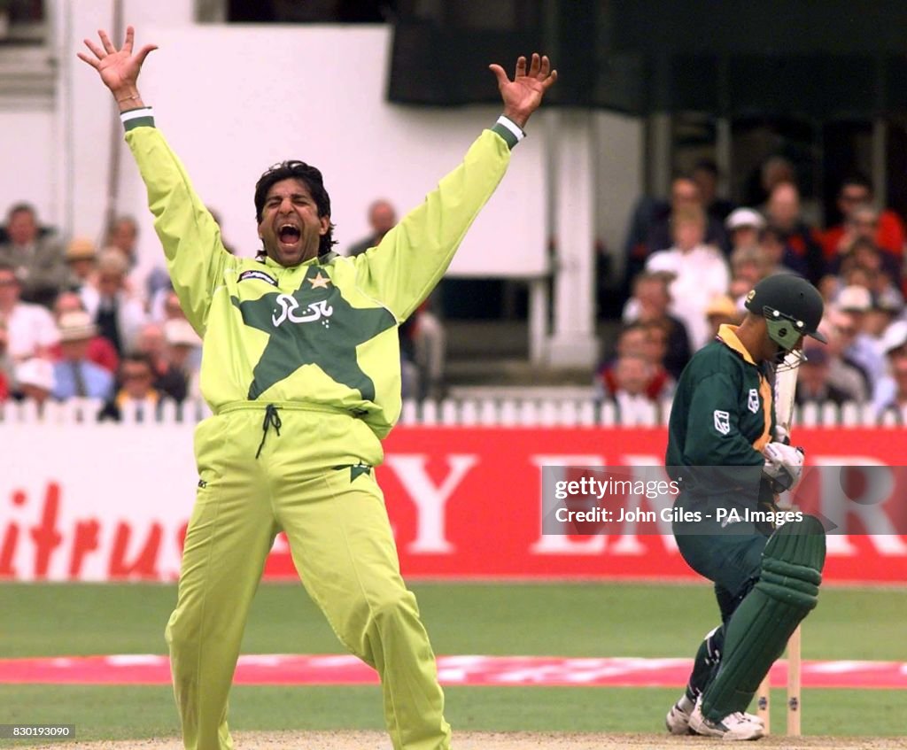 Cricket WC/Akram celebrates