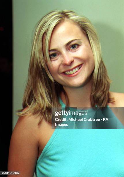 'Tomorrow's World' presenter Phillipa Forrester at the Voodoo Lounge, Leicester Square, London, to launch the "biggest" millennium party at the Cafe...