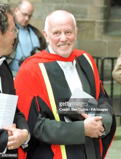 Actor Richard Wilson, who plays Victor Meldrew in television's One Foot In The Grave, and was previously Rector of the University of Glasgow, after a...