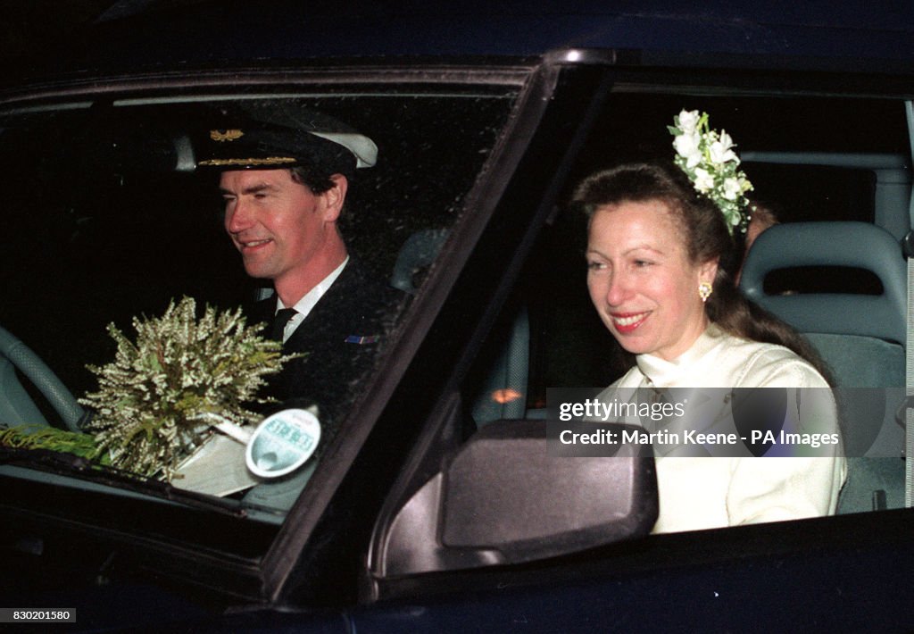 Royalty - Princess Royal and Commander Timothy Laurence Wedding - Crathie Church