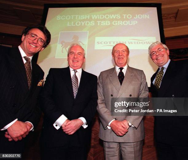 Mike Ross, Scottish Widows Group Chief Executive, Lawrence Urquhart, Scottish Widows Chairman, Sir Brian Pittman, Chairman of Lloyds TSB Group and...