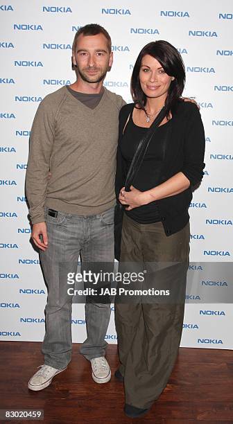 Charlie Condou and Alison King attends the launch party of the Nokia 'Capsule N96' at Century Club on September 22, 2008 in London, England.