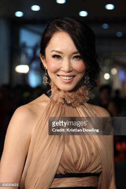 Hong Kong actress Fann Wong arrives for the red carpet and gala screening of 'Queen of Langkasuka' during day four of the Bangkok International Film...