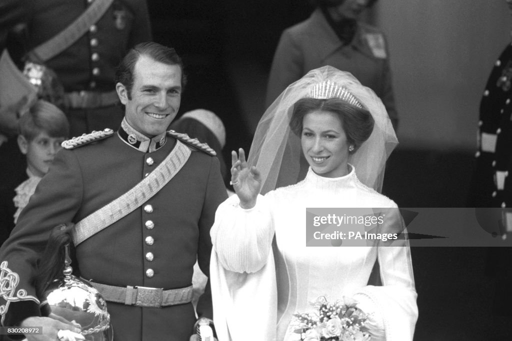 Royalty - Princess Anne and Captain Mark Phillips Wedding - London