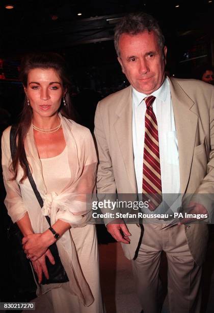 And former War Corresspondent Martin Bell and his wife Fiona at the Empire Leicester Square for the UK premiere of "Saving Private Ryan".