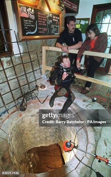 World-renowned cave diver Martin Farr had archaeology experts on standby, as well as the landlord and lady, Paul and Jane Rees of the 16th century...
