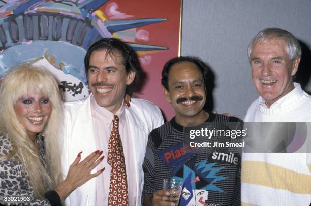 Dale Bozzio, Peter Max, Cheech Marin and Timothy Leary