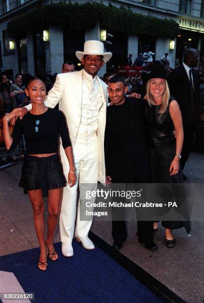 Will Smith and UK Boxer Prince Naseem attend the UK film premiere of Wild Wild West, at the Odeon West End Cinema, Leicester Square, London.