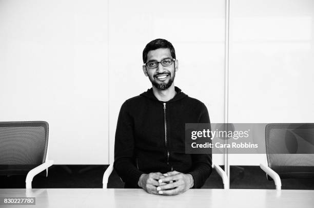 Chief executive officer of Google Inc Sundar Pichai is photographed at Google HQ for Verge Magazine on May 22, 2015 in Mountain View, California.