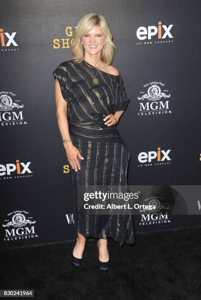 Actress Arden Myrin arrives for the Red Carpet Premiere of EPIX Original Series "Get Shorty" held at Pacfic Design Center on August 10, 2017 in West...