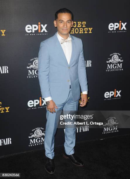 Actor Goya Robles arrives for the Red Carpet Premiere of EPIX Original Series "Get Shorty" held at Pacfic Design Center on August 10, 2017 in West...