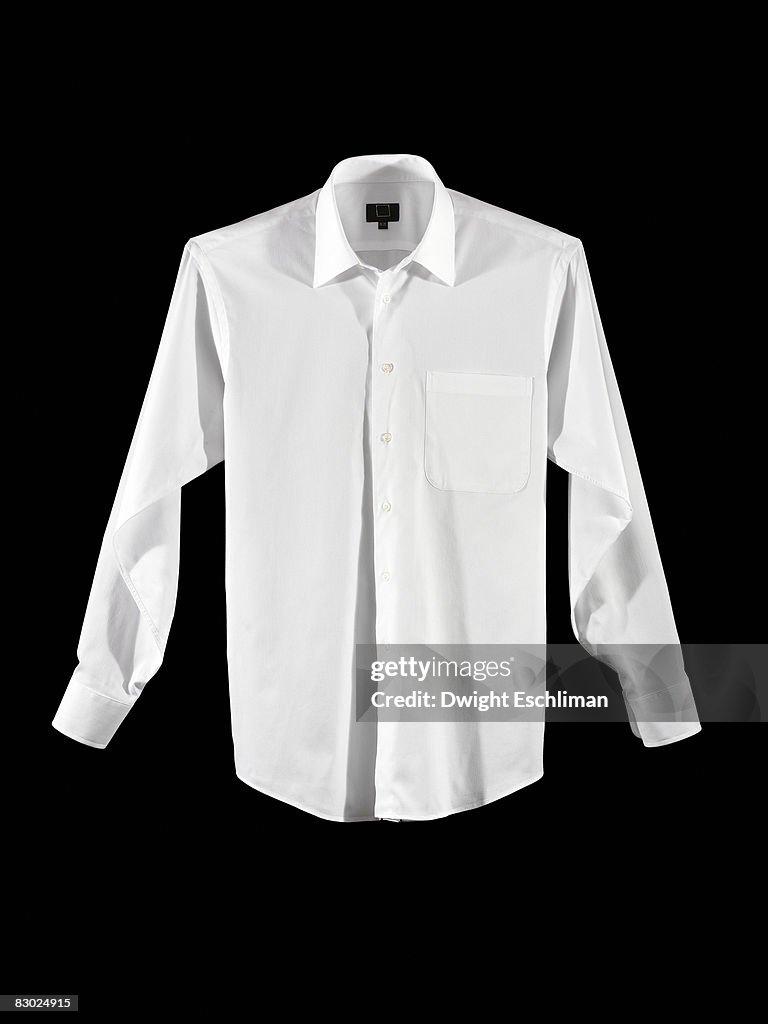 A white men's dress shirt
